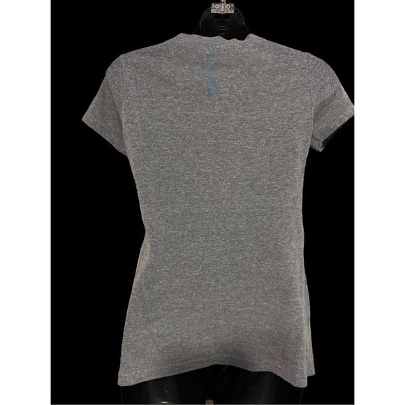 Hylete Shirt Womens grey Short Sleeve Tee Stretch Active size small Good Conditi - Picture 2 of 5